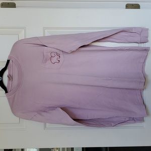 Ivory Ella's Size Large rose pink long sleeve shirt